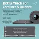 Retrospec Solana Yoga Mat 1" Thick w/Nylon Strap for Men & Women - Non Slip Exercise Mat for Home Yoga, Pilates, Stretching, Floor & Fitness Workouts