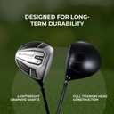 Speed System - Golf Driver - Gold 12.5° Loft, Right | Titanium Head, Oversized Sweet Spot, Lightweight Graphite Shaft, Aerodynamic, USGA Conforming, Headcover