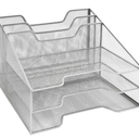 Wire Mesh Silver Documents File Keeper Organizer
