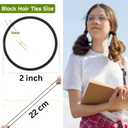 4 x Hair Ties No Damage for Women & Girls  100PCS Elastic Bands  Strong Ouchless Ponytail Holders  Non Slip Stretchy for Thin, Medium, Thick & Curly Hairs, 4mm Black