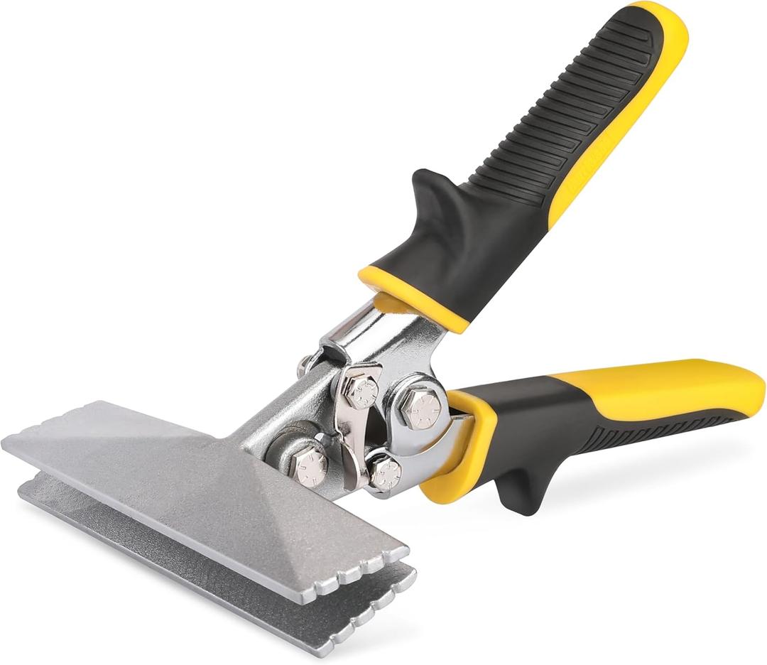 HURRICANE Sheet Metal Hand Seamer, 6 Inch Straight Jaw Bender Tools for Flattening Metal, Bending Pliers with Ergonomic TyreGrip Handle