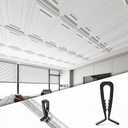 Art3d 100-Pack Hold-Down Clip for Drop Ceiling Tiles, 1.9 x 1 Inch Ceiling Grid Clips for Standard Ceiling Grid System