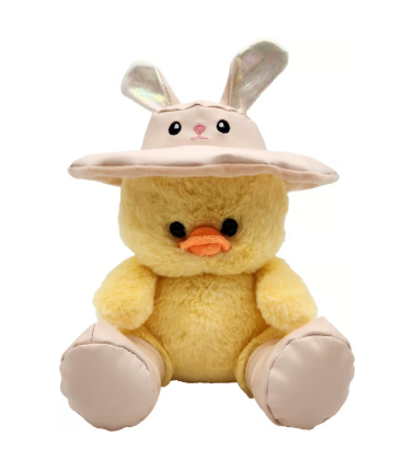 Holiday Spring Raindrop Chick with Hat Plush - Pink (12 in)