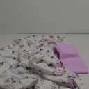 Crib Sheets Girls 2 Pack Floral, Fitted Crib Sheet for Standard Size Crib and Toddler Mattresses, Soft and Breathable Material, Floral