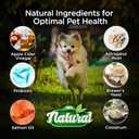 All Itch and Immunity Treats for Dogs with Salmon Oil, Omega 3 & Probiotics Dog Itchy Skin Relief Chews, Anti Itch & Allergy Relief, Scratching & Seasonal Allergies (120 Count), BB Date 17/07/2027