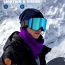 2Pack Ski Goggles for Men Women Snow Goggles Anti fog Snowboard Goggles with 100% UV Protection