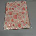 2 x Valentine Red & Pink Flower Star Heart Table Runner 13x36 Inch , Seasonal Leaf Dinning Kitchen Table Decoration for Home Party Holiday Decor