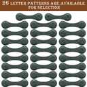 2 x Handmade Personalized Leather Magnetic Bookmark - Custom Initial Letter Design with 26 Alphabet Choices - Durable Bookmark for Readers, Book Lovers, Women & Kids