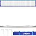 Volleyball Net, 14FT Freestanding Volleyball Net for Backyard, Adjustable Height and Instant Setup, Professional Portable Training Practice Set for Indoor and Outdoor with Carry Bag