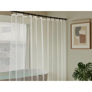 84 x 74 Inch Extra Wide Shower Curtain Liner - 6 Bottom Magnets, PEVA Clear Heavy Duty Thick Waterproof 74 Inch Shower Liner Long for Tub, Bathtub, Shower Doors with 14 Rustproof Grommets