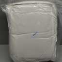 APSMILE Luxurious Feather Down Fibers Comforter Twin Size All Seasons Duvet Insert - Ultra-Soft High Fill-Power Hotel Collection Comforter, 34 Oz Fluffy Medium Warmth, (68"x90", Solid White)