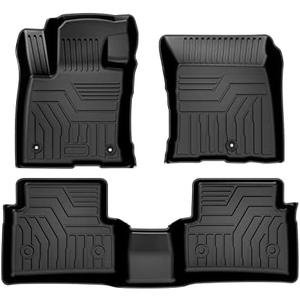 Mixsuper Custom Fit Floor Mats for Ford Bronco Sport 2025 2024 2023 2022 2021, All Weather Floor Liners Front and Rear Row Set Black