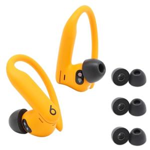 Comply TW-400-C | Memory Foam Replacement Earbud Tips for Powerbeats Pro 2, Technics EAH-AZ80 & More | Ultimate Comfort, Secure Fit, Superior Noise Isolation | Black, Large (3 Pairs)