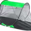 1 Person Pop-up Mosquito Tent for Camping - Breathable & Fine Mesh Camping Bug Screen Net with Carry Bag, 6ft Instant Portable Screen Tent for Teenagers Girl Boy Summer Scout Camp