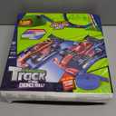 KETIEE Flex Tracks 16Ft for Kids: Flexible Race Car Ramp Track with 4 Small Racecars and 8 Suction Cups Compatible with Diecast 1/64th Cars, Rolls Up Portable Racetrack for Ages 3 & Up (Red)