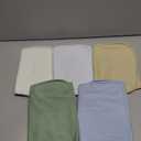 Organic Burp Cloths Baby Boy & Girl - 5-Pack Super Absorbent Cotton Burping Cloths for Babies, Soft & Plush Newborn Spit Up Rags, Infant Towels for Milk Spit Up, Unisex, Large 21" x 10" (Dew)