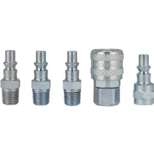 Milton S-213 1/4" NPT A Style Coupler and Plug Kit - 5 Piece