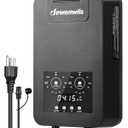 DEWENWILS 300W DC Low Voltage Landscape Transformer with 2 Zones, Photocell Sensor & Timer, Outdoor Low Voltage Transformer, Landscape Lighting Transformer for Spot Light Steplight