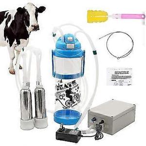 Milking Machine for Cows 3L Pulsation Vacuum Electric Suction Pump Milking Machine Portable Milking Equipment with 2 Teat Cups