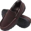 Lulex Mens Slippers Moccasins for Mens Memory Foam House Slippers Indoor Outdoor House Shoes 8