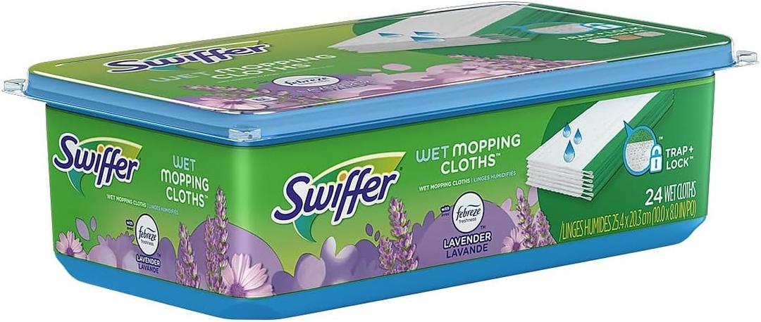Swiffer Sweeper Wet Mopping Pad Multi Surface Refills for Floor Mop, Lavender & Vanilla