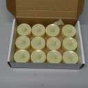 Homemory 12pcs Flameless LED Tea Lights with Remote & Timer, 400+Hours Realistic Flickering Battery Candles for Seasonal, Tabletop, and Centerpieces Decor (Warm White Glow, Ivory Base)