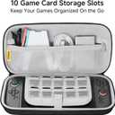 2 x Carrying Case (2025) for Switch 2, Slim Hard Shell Protective Travel Case with Black Spider Design, Game Card Storage, Fits Console with Attached Controllers, for Teen and Adult Gamers