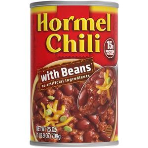 HORMEL Chili | Chili with Beans, 25oz x2 EXP: 03/2028