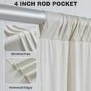 50ftx12ft Beige Backdrop Curtains for Parties, Wrinkle Free Polyester Beige Photo Backdrop Drapes 10 Panels 12 ft Long Back Drop Cloth for Wedding Birthday Photography Background