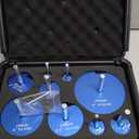 9PCS PVC Pipe Reamer Kit,Conduit Reamer Tool (1/2" to 4"),4-Sided Carbide Aluminum Pipe Fittings Set,Socket Saver for Schedule 40 PVC & ABS Pipes Fits Standard 1/2" Drills