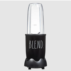 Rae Dunn Personal Blender 600W | 24oz Capacity | BPA-Free Jar | Crushes Ice | Leak-Proof | Anti-Slip Feet | Dishwasher Safe, Black