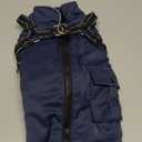 Dog Winter Coat with Harness Built-in | Waterproof Dog Jacket with Zipper & Fleece Lining | Reflective Cold Weather Coat for Small Medium Large Dogs