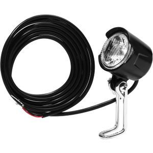 Electric Bike Headlight, DC 6V-60V, 30 Lux Brightness, Ebike Front Light 2 Pin with 1.5 Meter Cable