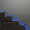 Dog Stairs for Small Dogs,5-Step Dog Steps for High Bed and Couch, High-Density Foam Pet Steps with Supporting Board, Non-Slip Removable Washable Cover, Grey (22.4'')