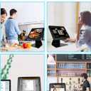 Desktop Anti-Theft Security Kiosk POS Stand Holder Enclosure for 10.2" 20212020 2019 iPad 7th 8th 9th Gen, Flip & 360 Swivel Design