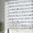 Cordless Zebra Blinds for Windows, Foggy Laurel, 26" W x 72" H