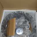 Wellmet Chrome Farmhouse Chandeliers for Dining Room, 6-Light Drum Vintage Gothic-Style Chandelier Lighting with Black Metal Chain Tassels for Living Room, Bedroom, Kitchen, Entryway, Foyer, Hallway