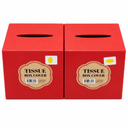 2 x Tissue box cover