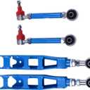 Adjustable Rear Lower Control Arms + Toe Left and Right Kit Compatible with Subaru Impreza BRZ WRX Legacy Crosstrek Forester Outback Toyota GR86 +/- 3 Degrees