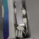 Charging Station for Multiple Devices, 6-Port USB Fast Charger with 6 Mixed Cables, Multi-Device Charging Dock for iPhone, iPad, Android Phones, Tablets, Kindle (Silver, Desktop & Wall Mount)