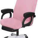 SARAFLORA Office Chair Covers- Medium, Pink- Removable Computer Chair Cover for Office Chair with Zipper for Universal RotatingChair Desk Chairs Cover Seat Washable Protector for Pets