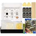 YUHO DIY Sushi Ingredients Kit with Rolling Mat Foods Making Kit Rice Ginger Seaweed Nori Wasabi Soy Sauce with Molds (EXP 01/17/27)