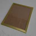 Heoaaoeh 9/11 Inches Metal Picture Frame, Aluminum Alloy Photo Frame for Wall Display, Home and Office Decor - Hanging Hardware Included, Gold