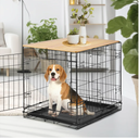 Dog Crate Topper - Crate Topper 24 inch Compatible with 24''(L) * 18''(W) Dog Crate, Table Topper Collapsible Dog Kennel Topper for Decorative Dog Crate