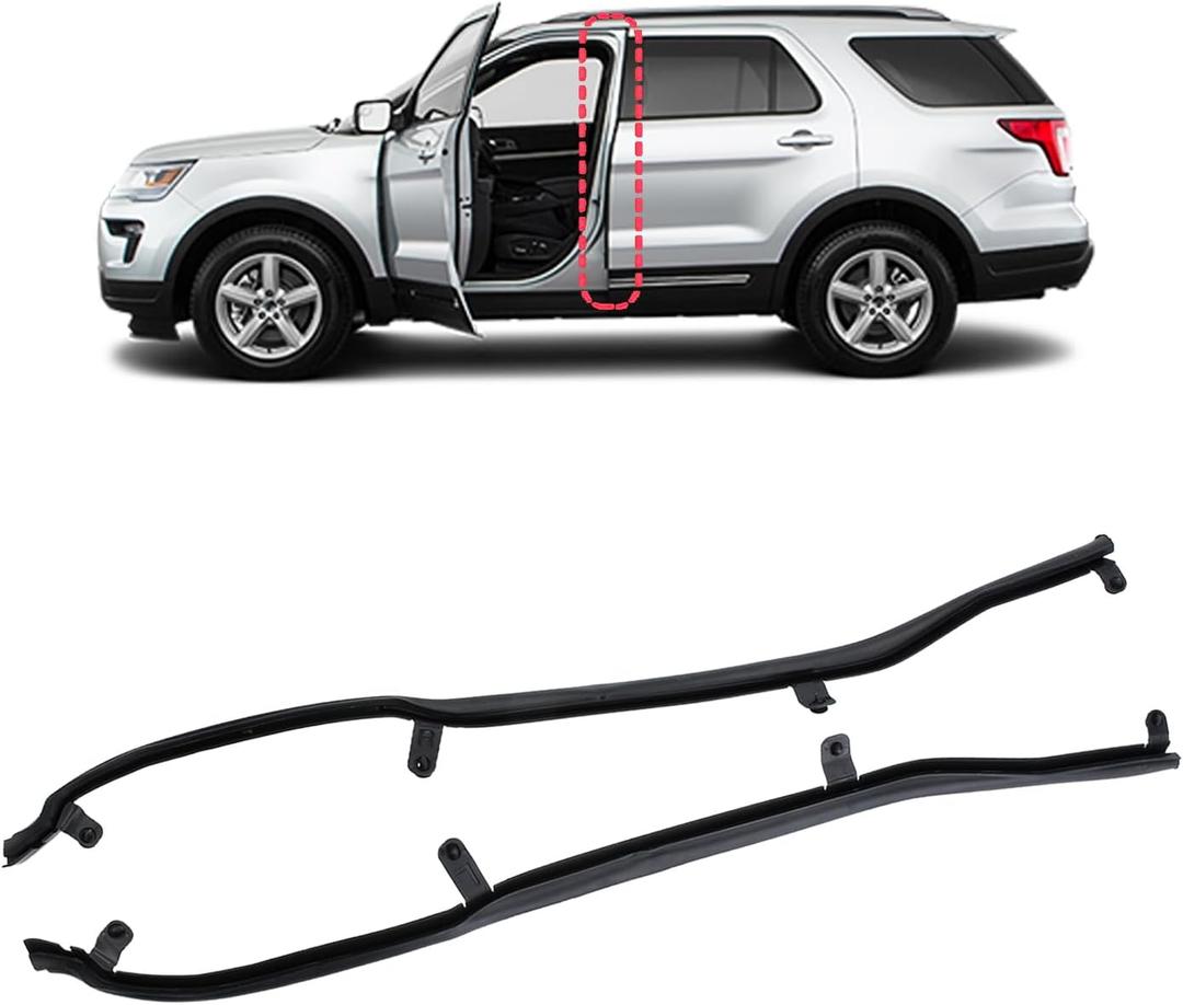 Door Weatherstrip 2pcs Fit for Ford Explorer 2011-2019 Door Seal