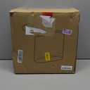 IEEK Plastic Trash Can with Press Top Lid,3.2 Gallon /12 Liter Garbage Can,Black Modern Waste Basket Thin Trash Cans for Bathroom,Kitchen,Living Room,Office and Narrow Spaces