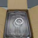 Food Storage Containers with Lids - Clear Plastic Stackable Storage Bins with Date Recorder for Fridge, Freezer, Kitchen Cabinet, Pantry Organization (Set of 3)