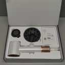 Fentgo High Speed Ionic Hair Dryer with Diffuser, Professonal Blow Dryer 110,000 RPM Brushless Motor for Fast Drying, 1500W 4Temps /2Speeds, Thermo-Control Hairdryer for Women Home Travel (White)