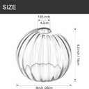 Clear Glass Shade,Replacement Globe & Cover for Lighting Fixture, 8" Diameter, Replacement with 1.65 Inch Fitter for Wall Lamps Chandeliers or Ceiling Light (1, 8Inch - Clear Glass), 8 inches x 6.3 inches