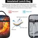 2 x American Football Reusable Lunch Bag, Insulated, Spacious, Stylish, Eco-Friendly, Suitable for 6+ years
